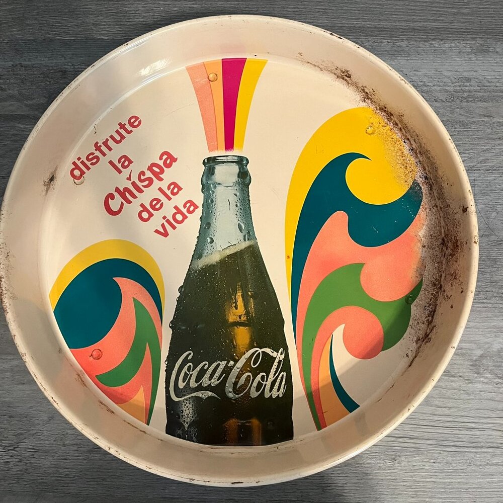 Vintage Coca Cola Circle Tray